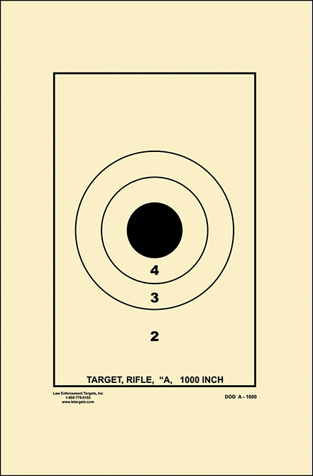 Law Enforcement Targets | Action Target : US Dept. of Defense A-1000 ...